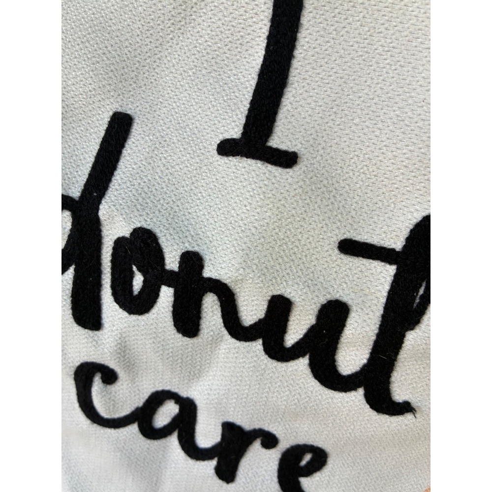 Lacourte Throw Pillow Cover I Donut Care Graphic Home Decor 19X19 Green - Picture 6 of 6